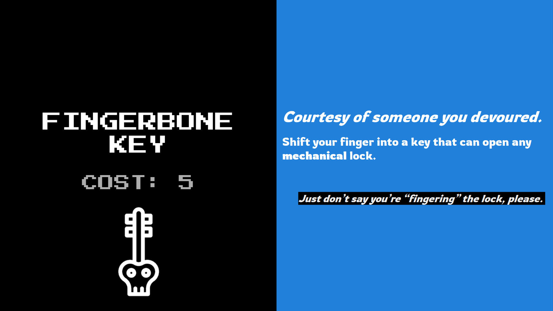 FINGERBONE KEY